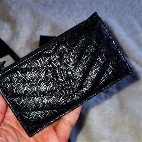 ysl zippered card case|YSL cassandre card holder.